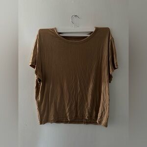 BRAN NEW NEVER WORN American eagle lounge shirt, XL, Color brown
